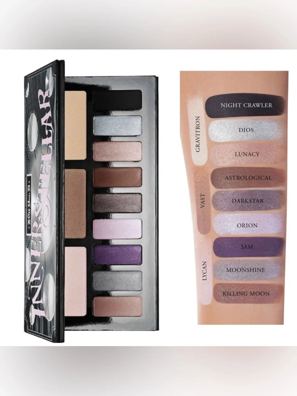 Kat Von D Innerstellar + Alchemist Holographic Eyeshadow Palette Bundle + Brush - Picture 7 of 9